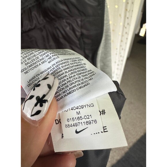 Nike Primaloft Tech Women's Gray Aeroloft Parka Down Filled Hoodie Jacket M - Picture 10 of 11